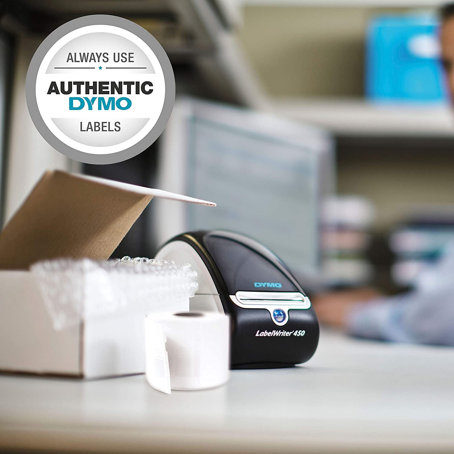 DYMO Label Printer | LabelWriter 450 Direct Thermal Label Printer, Great for Labeling, Filing, Mailing, Barcodes and More, Home & Office Organization DYMO Label Printer | LabelWriter 450 Direct Thermal Label Printer, Great for Labeling, Filing, Mailing, Barcodes and More, Home & Office Organization